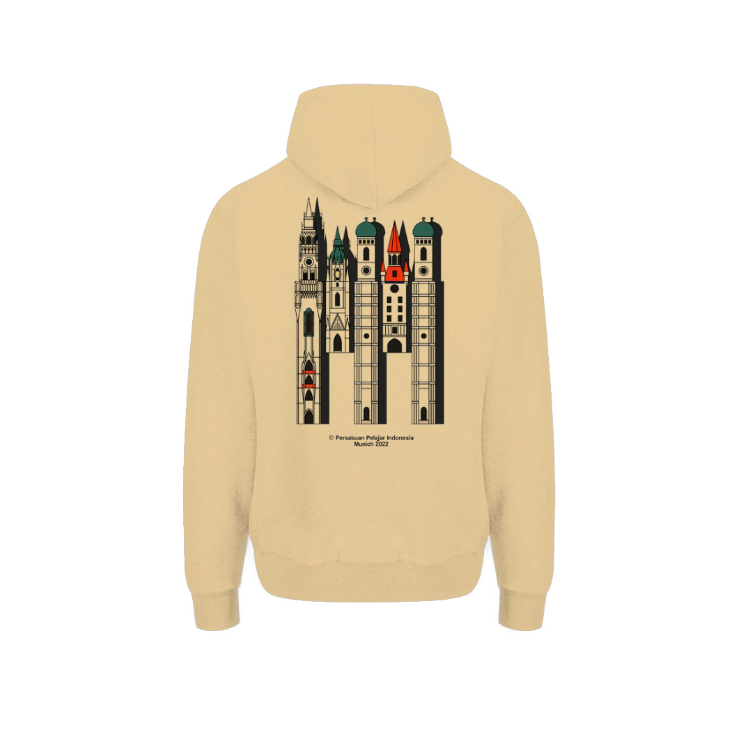 Design 1 Hoodie Beige Main Image